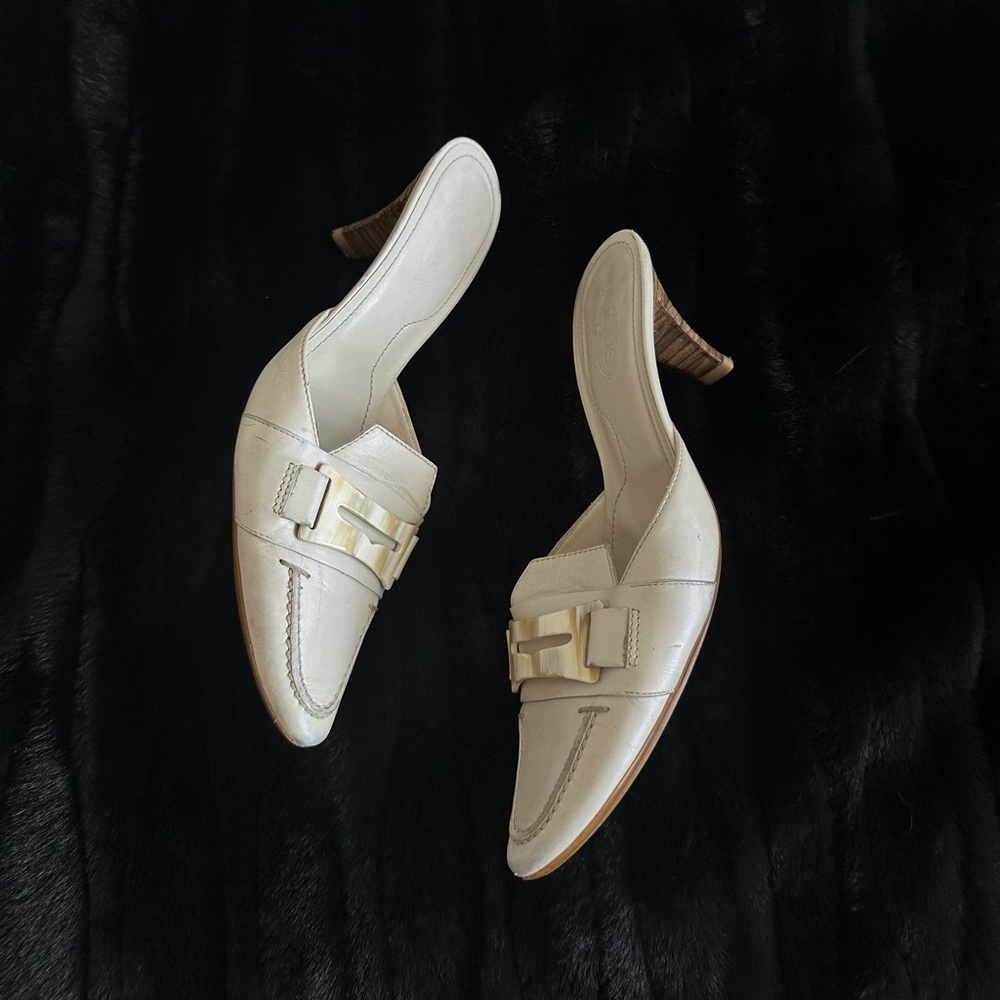 Tods leather mules